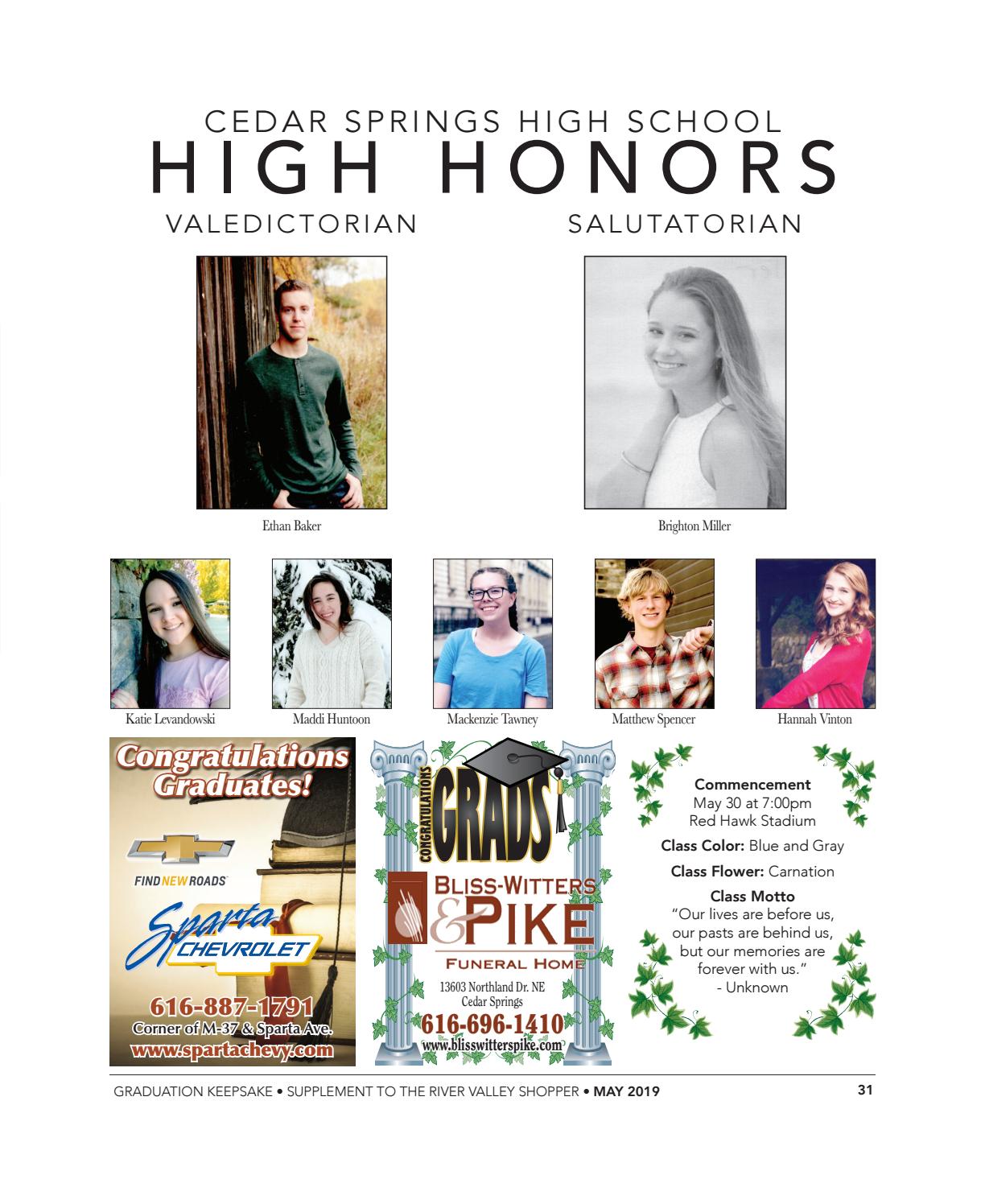 Graduation 19 River Valley By Hearst Midwest Issuu