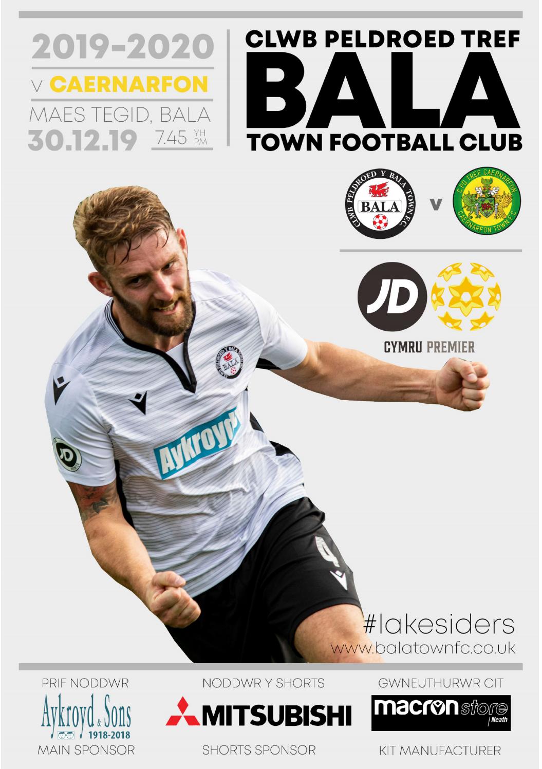 Bala Town v Caernarfon Town Match Programme by balatownfc Issuu