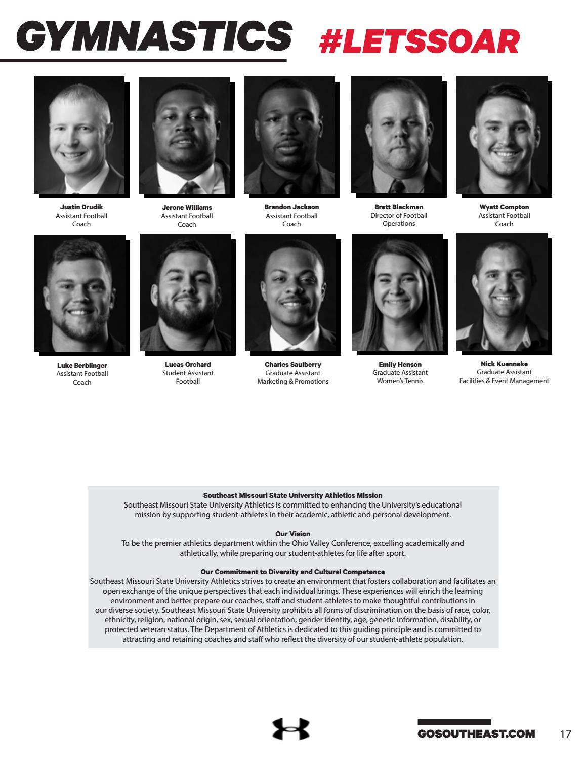 2020 Southeast Missouri Gymnastics Media Guide by Southeast Missouri