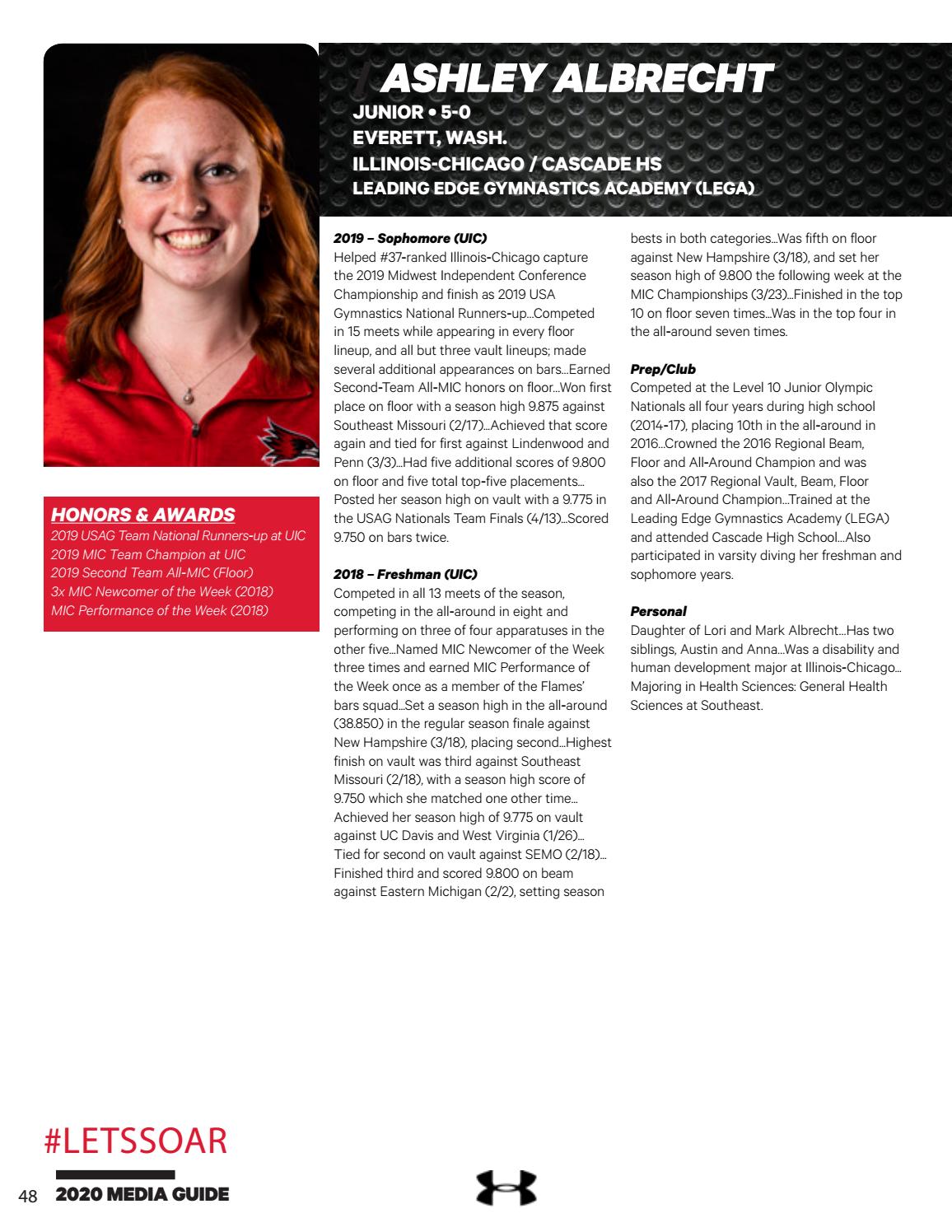 2020 Southeast Missouri Gymnastics Media Guide by Southeast Missouri