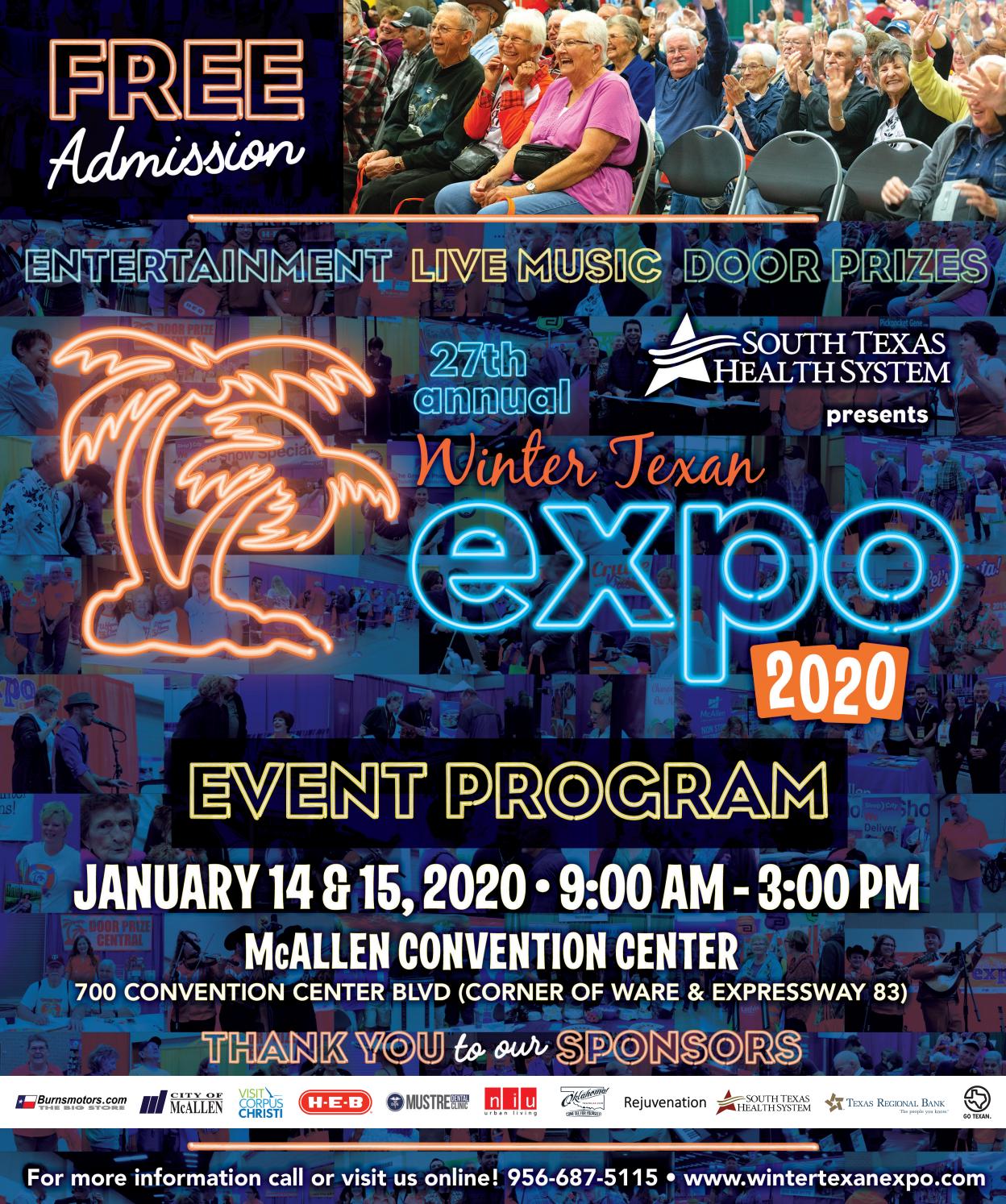 Winter Texan Expo 2020 Event Program by Kristi Collier Issuu