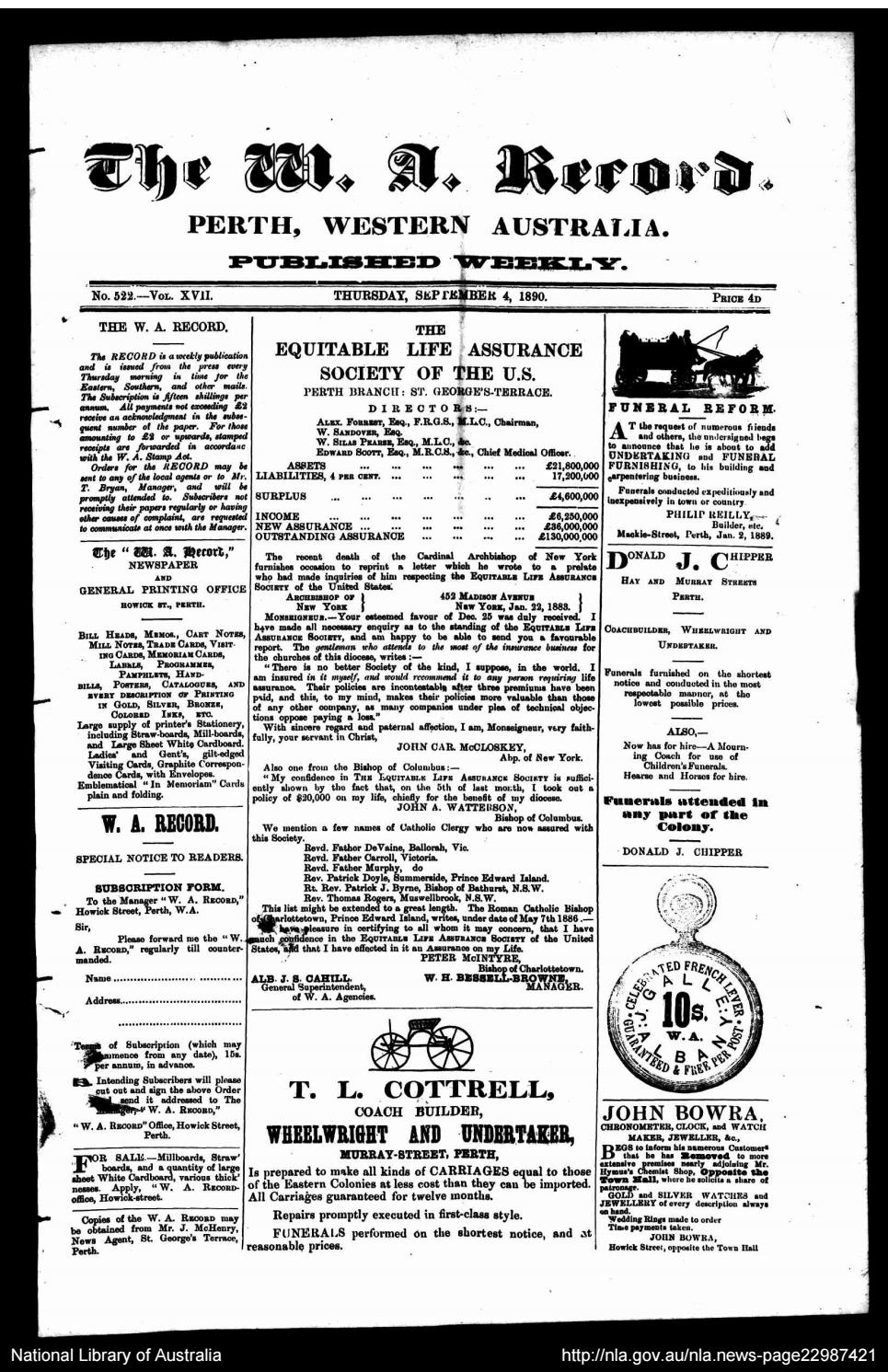 The Record Newspaper 04 September 1890 by The Record Issuu