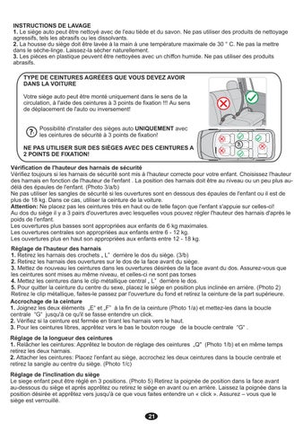 Car Seat JUPITER+SPS Manual Instruction 2020 第 21 页