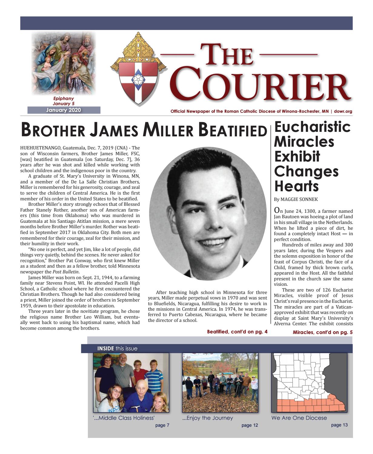 The Courier January 2020 by Diocese of WinonaRochester Issuu