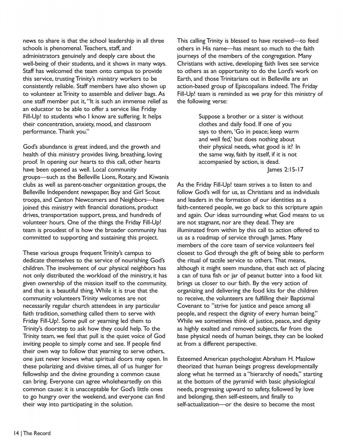 The Record - Winter 2019 by Episcopal Diocese of Michigan - Issuu
