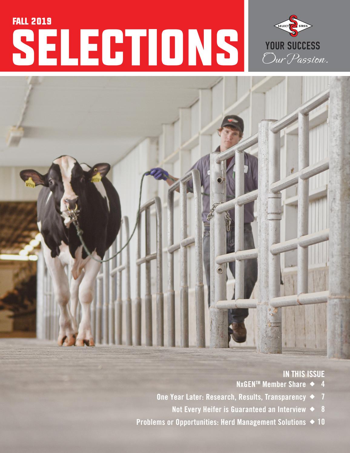 Fall 2019 Selections by Select Sires Issuu