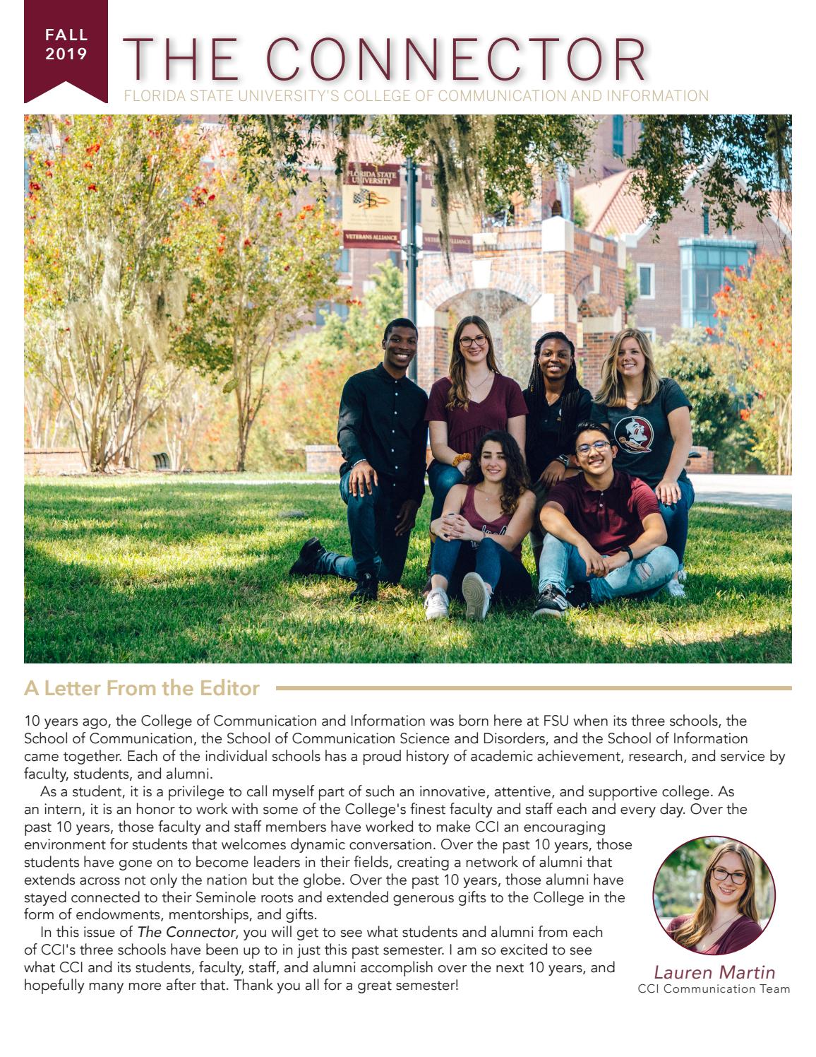The Connector Fall 2019 by FSU College of Communication & Information