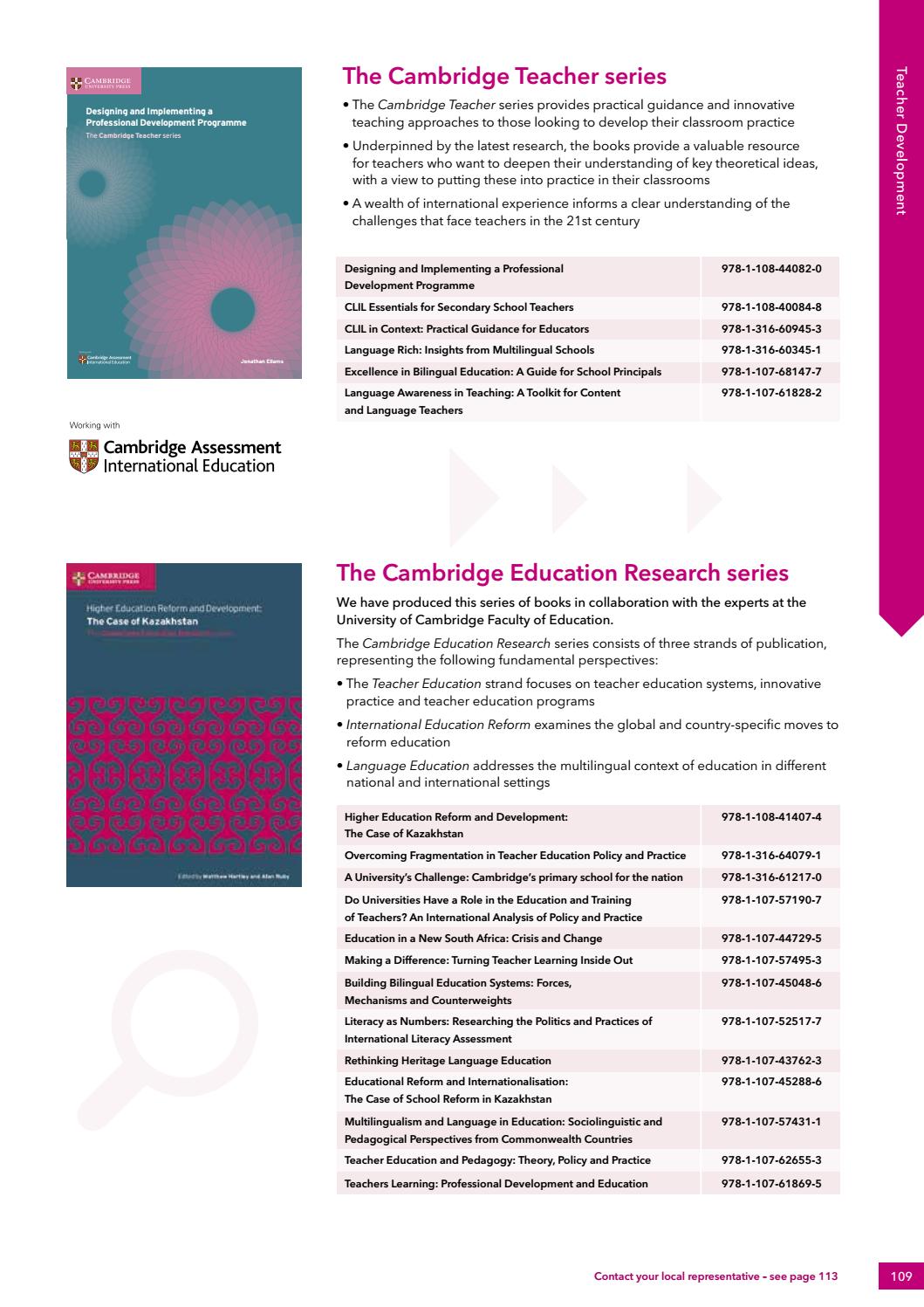 Cambridge International Catalog 2020 by Cambridge University Press