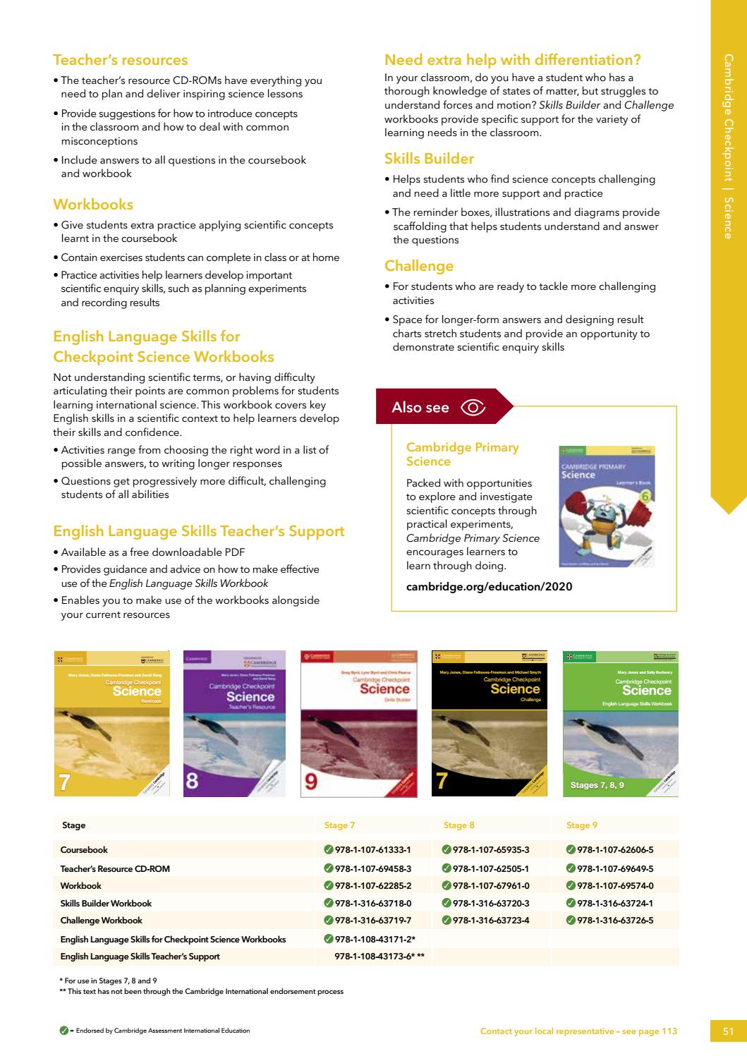 Cambridge International Catalog 2020 by Cambridge University Press