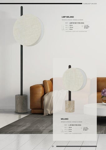 Flam&Luce® ByClassy Flam × Luce ® - 灯饰 / Luminaires - 目录 Jan. 2020 第 21 页