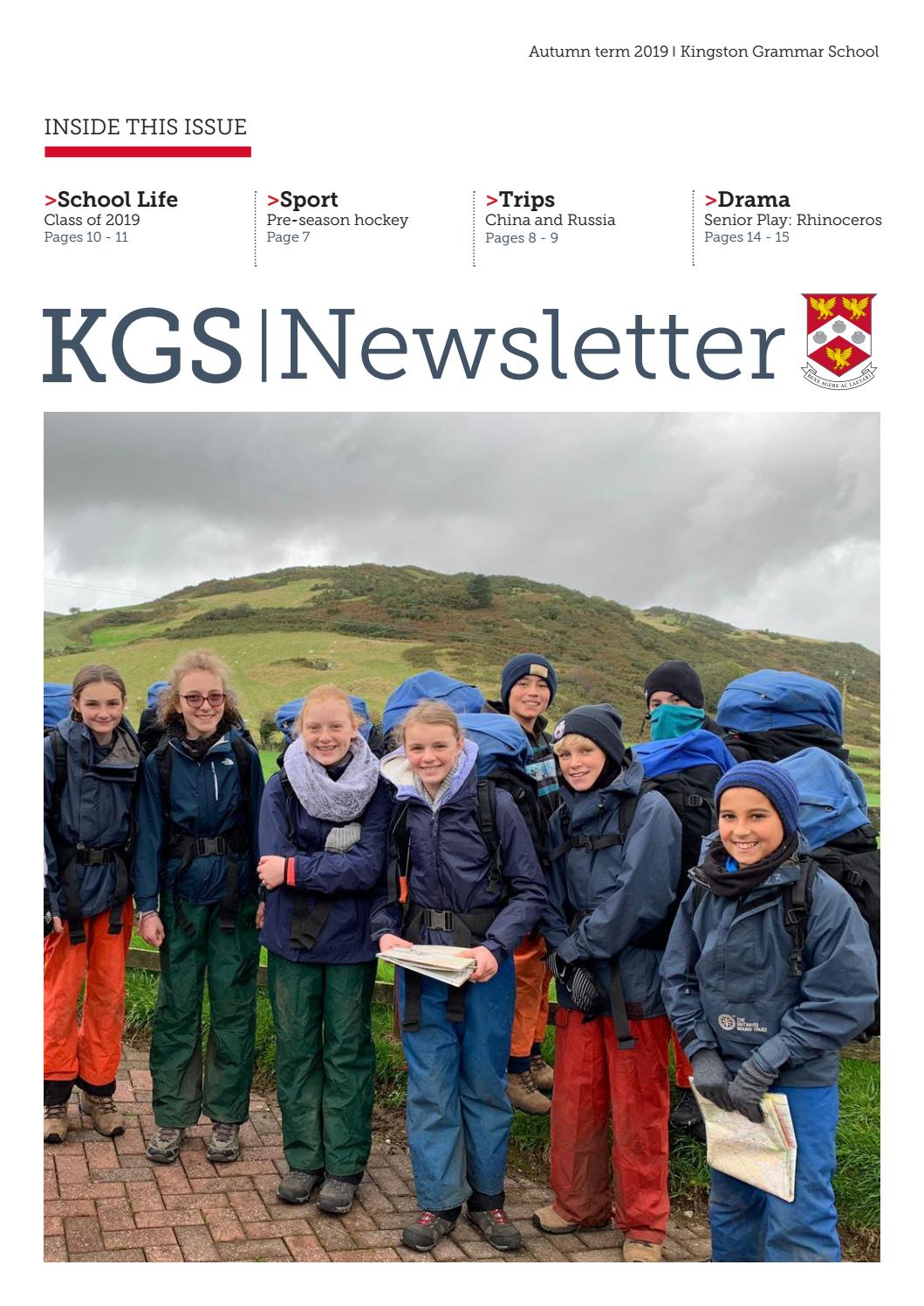 Kingston Grammar School Autumn term 2019 Newsletter by Kingston Grammar ...