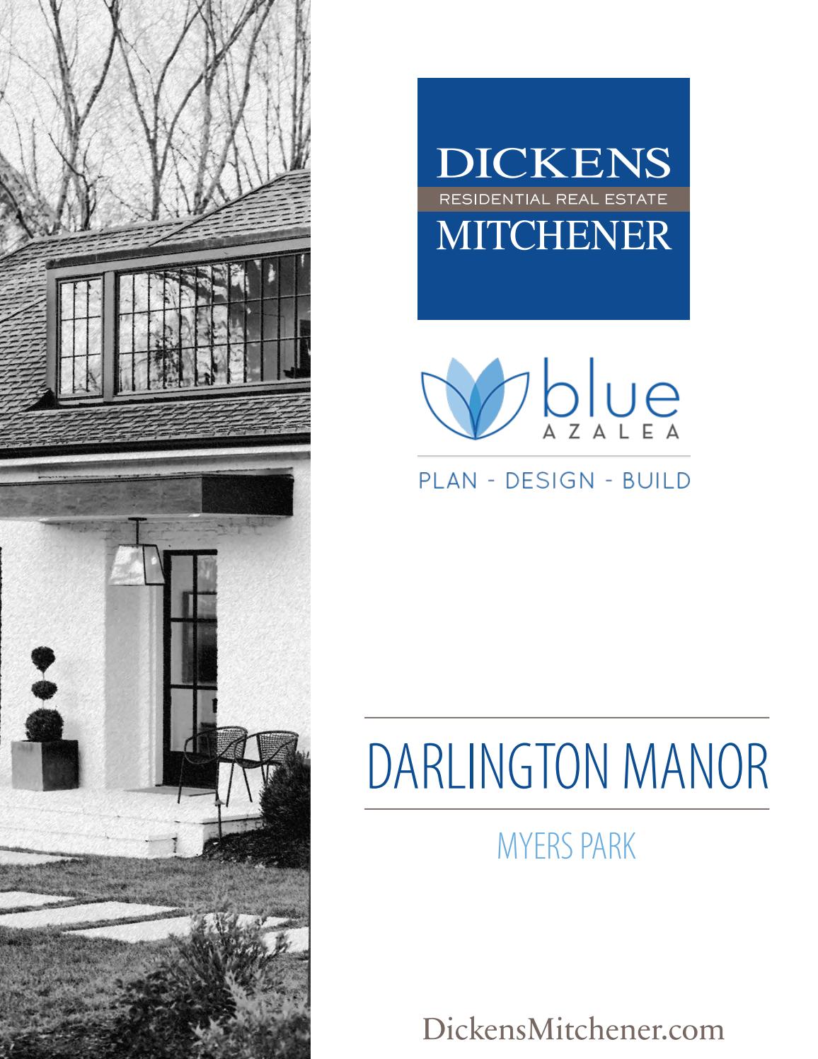 Darlington Manor DM & Blue Azalea Co Branding by Dickens Mitchener