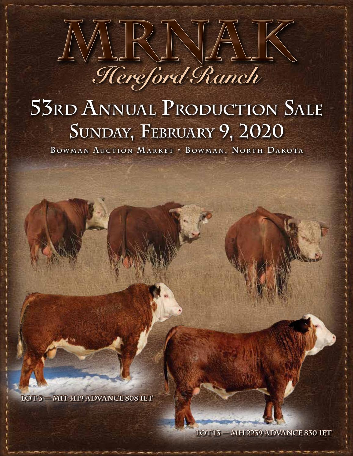 Mrnak Hereford Ranch Annual Production Sale by American Hereford