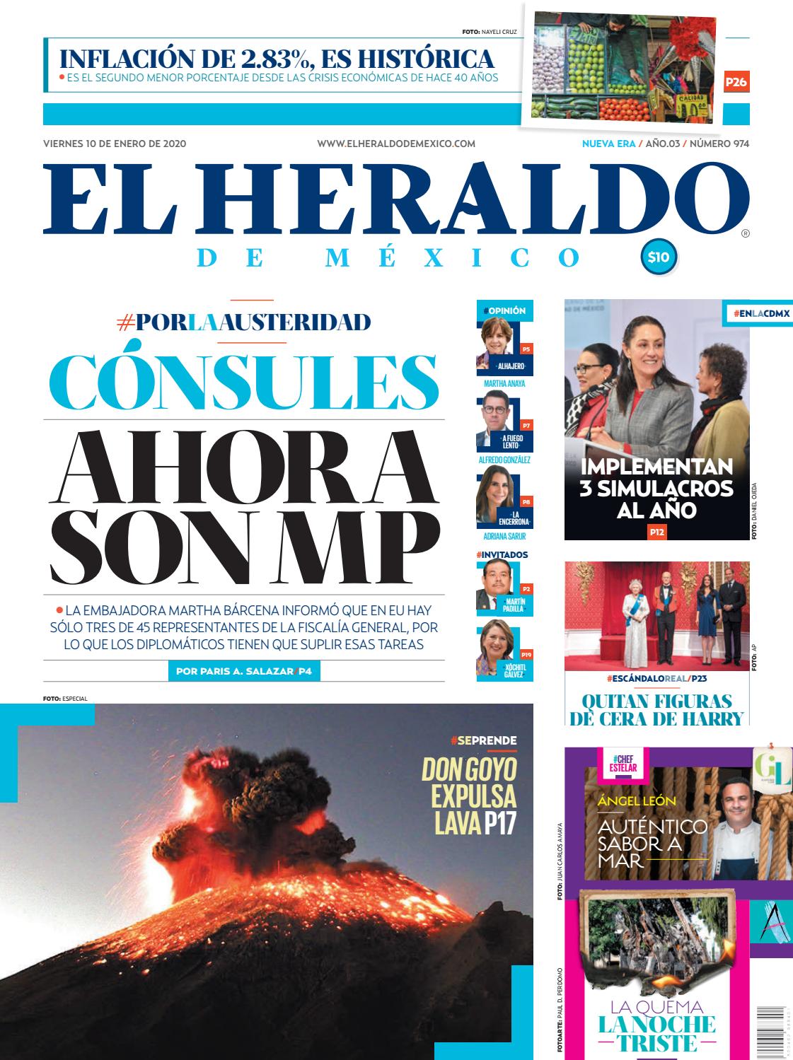 Edición impresa. Viernes 10 de enero de 2020 by El Heraldo de México