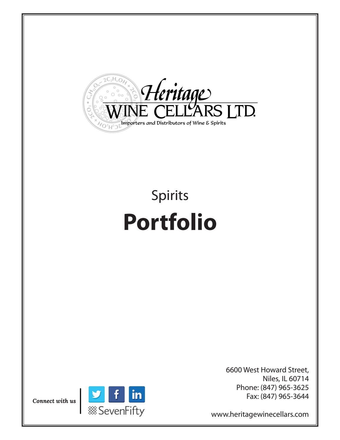 Spirits Portfolio by Heritage Wine Cellars Issuu
