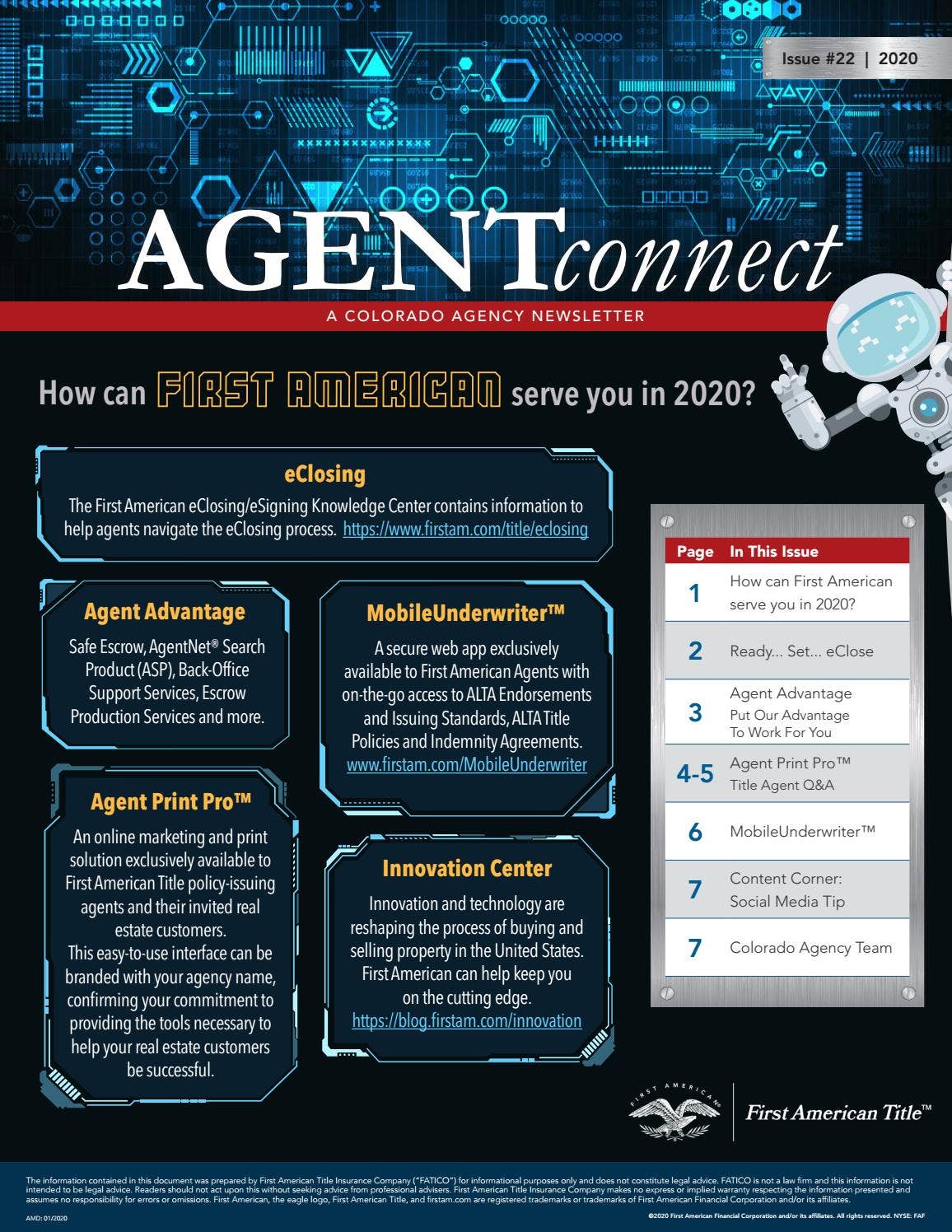 Colorado AGENTconnect Newsletter by First American Title - Agency ...