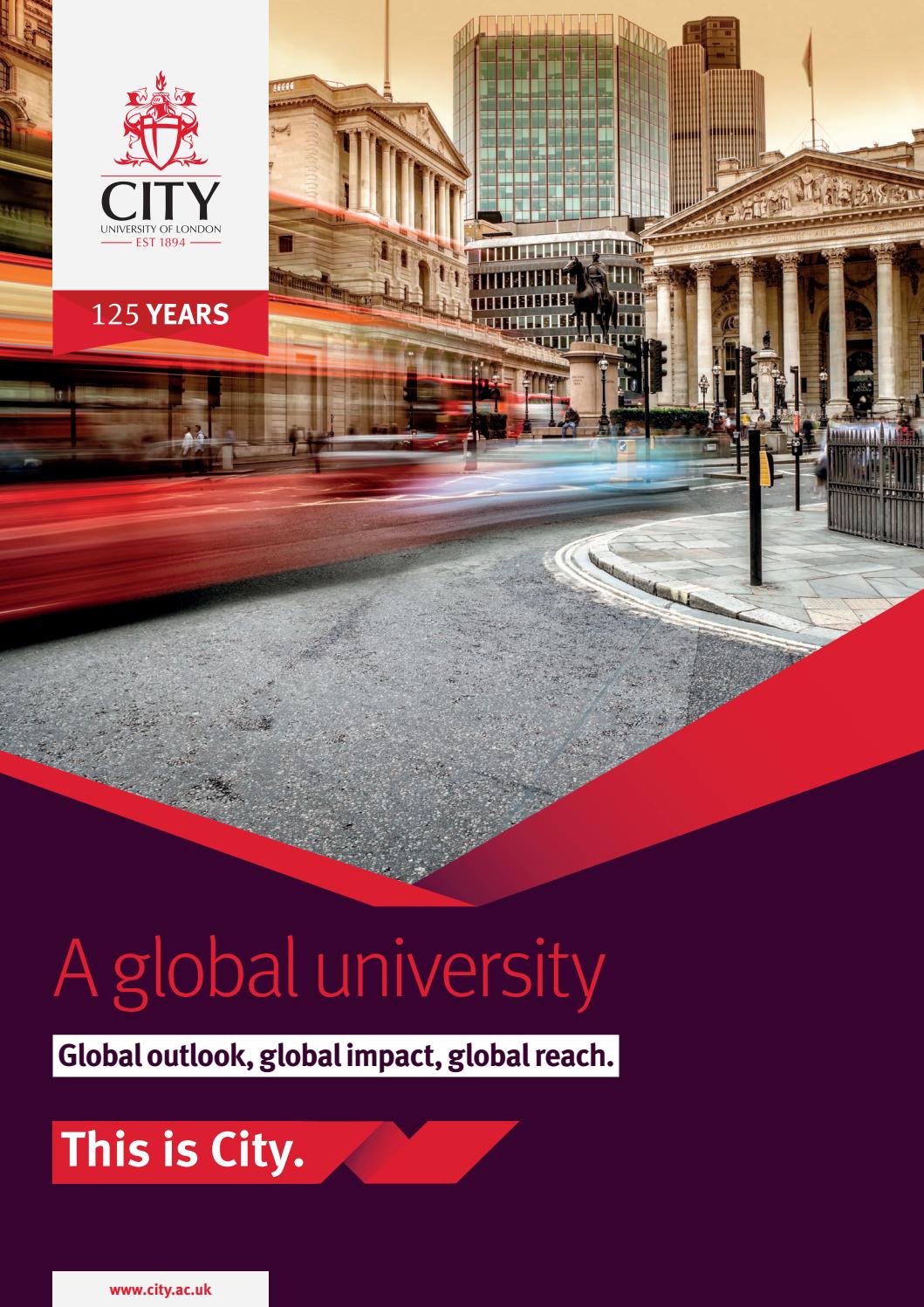 City, University of London A global university by City, University of