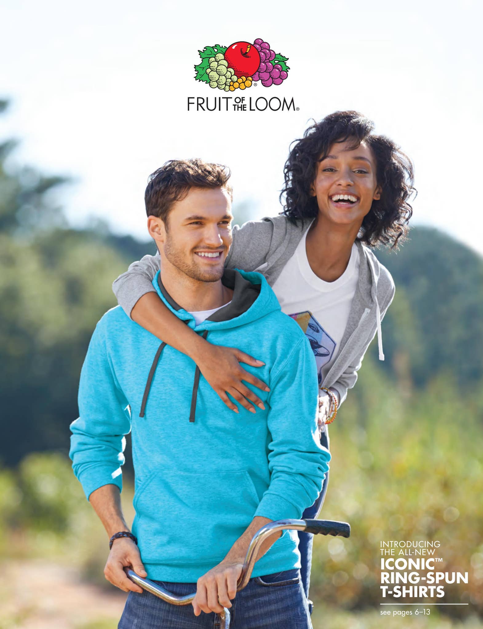 Fruit of the Loom label in t-shirt Stock Photo