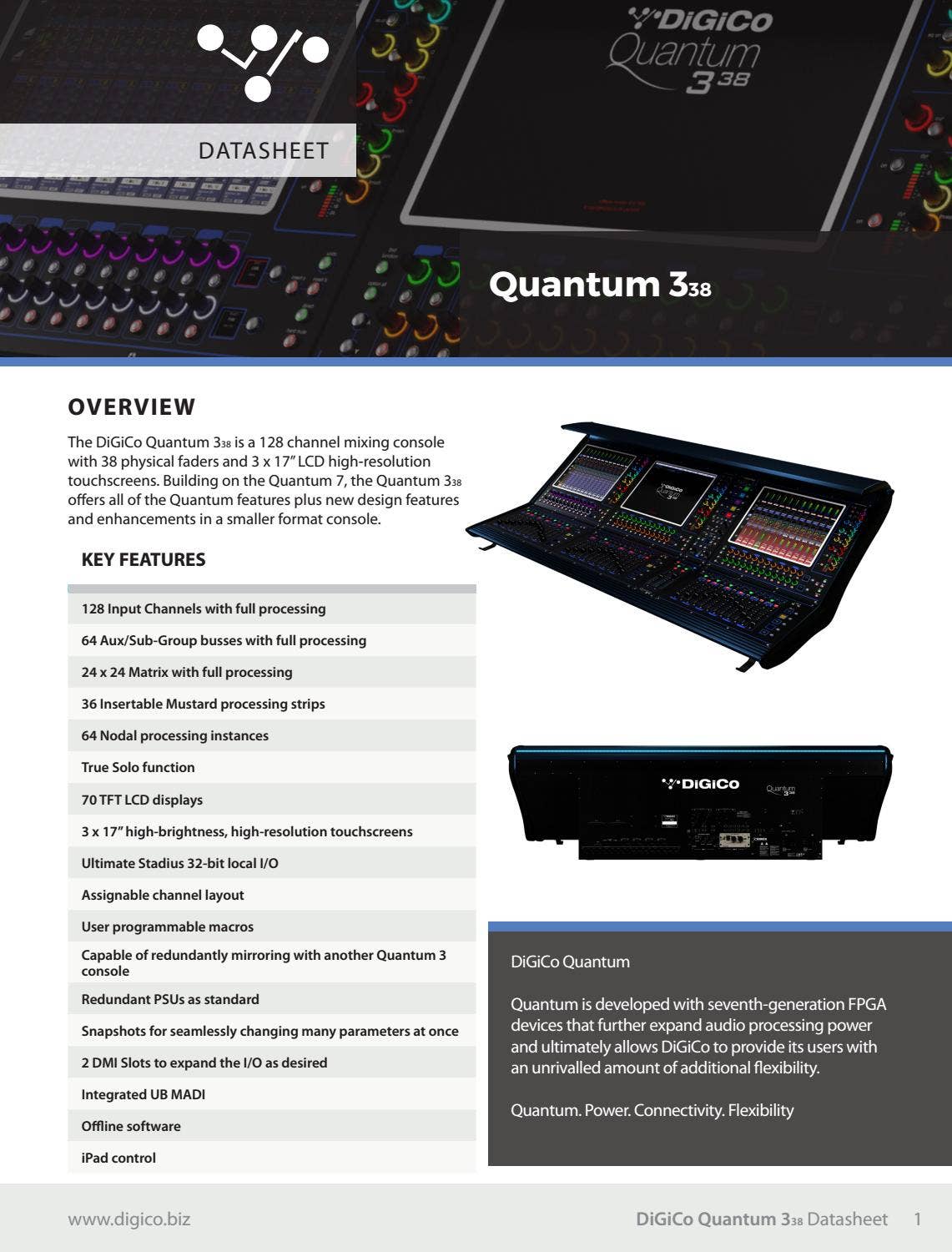 DiGiCo Quantum 338 by Maria Fiorellino - Issuu