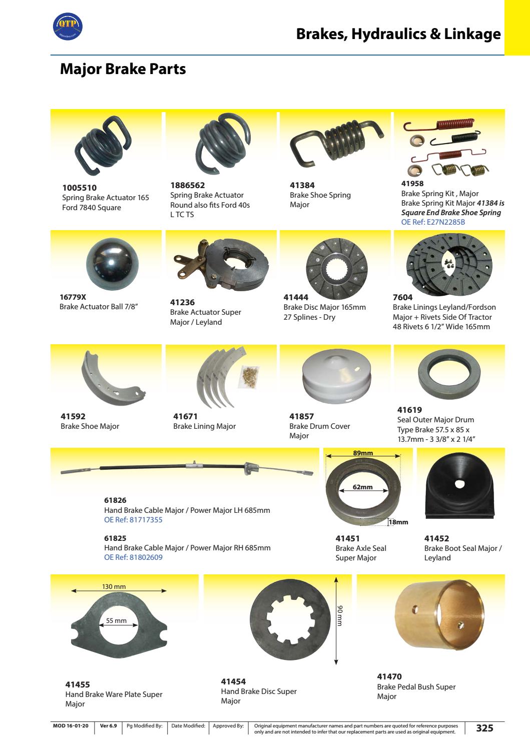 FORDSON MAJOR BRAKE SPRING