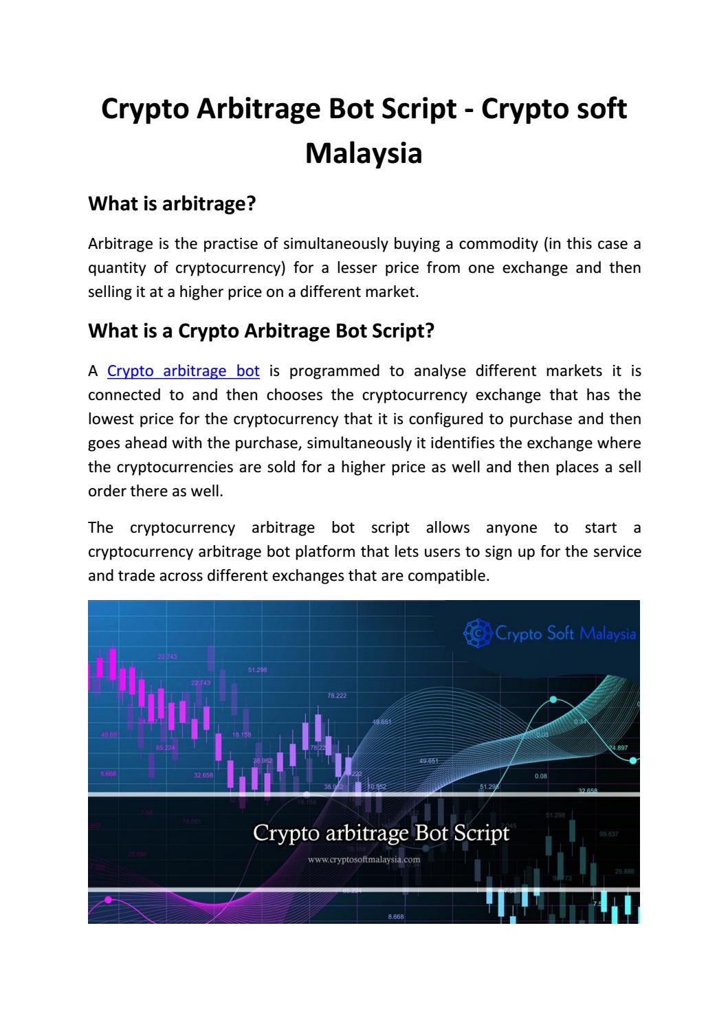 arbitrage script crypto