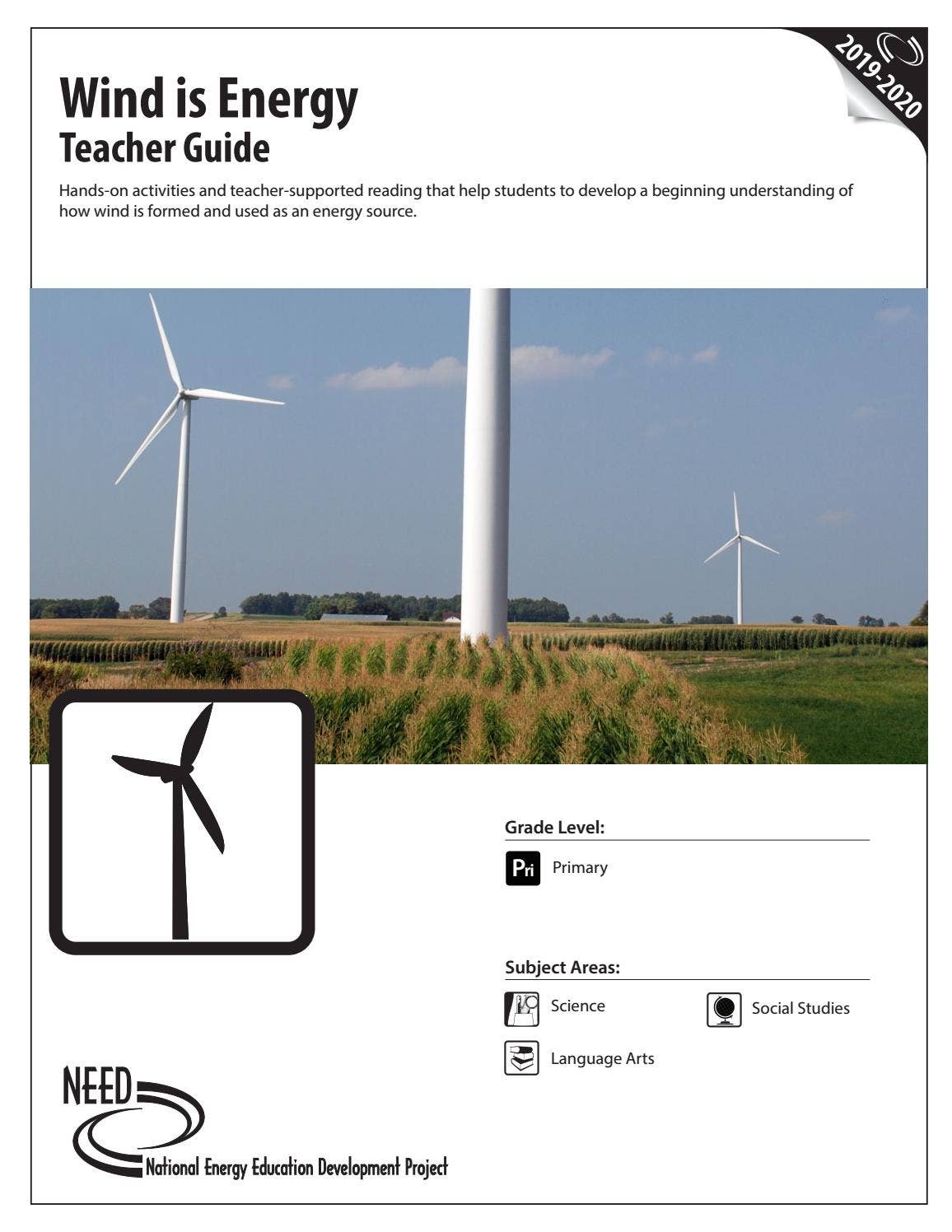 Wind is Energy Teacher Guide by NEED Project - Issuu