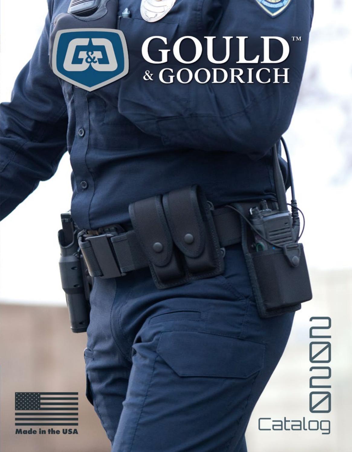 Gould /& Goodrich Lined Duty Belt Size 40 Brass Black Weave