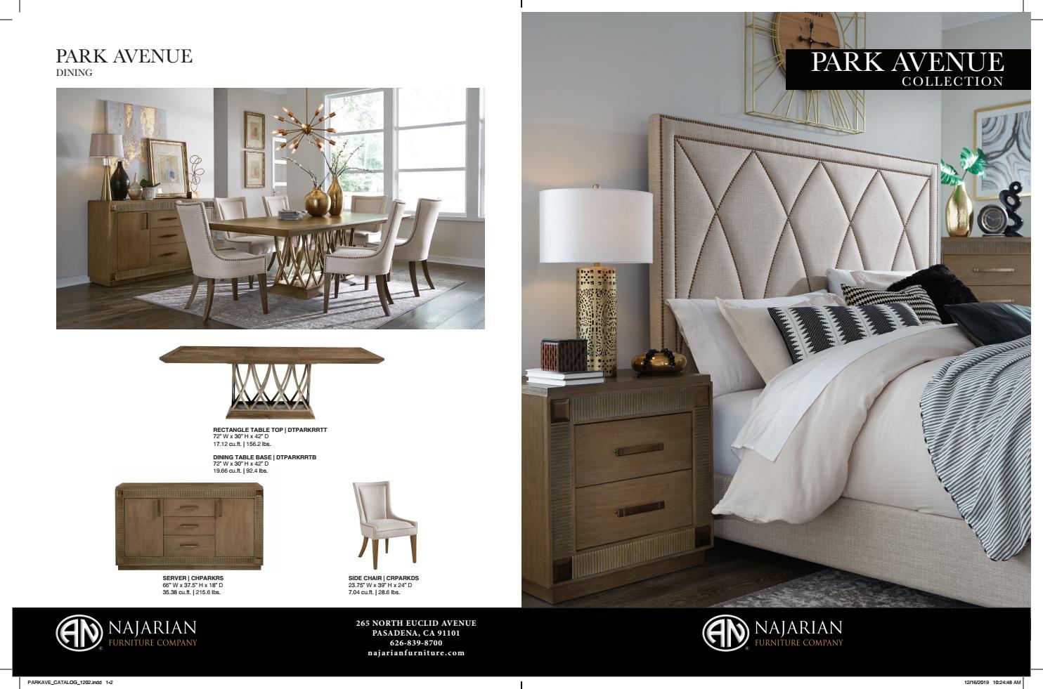Park Ave Collection by Najarian Furniture Company Issuu