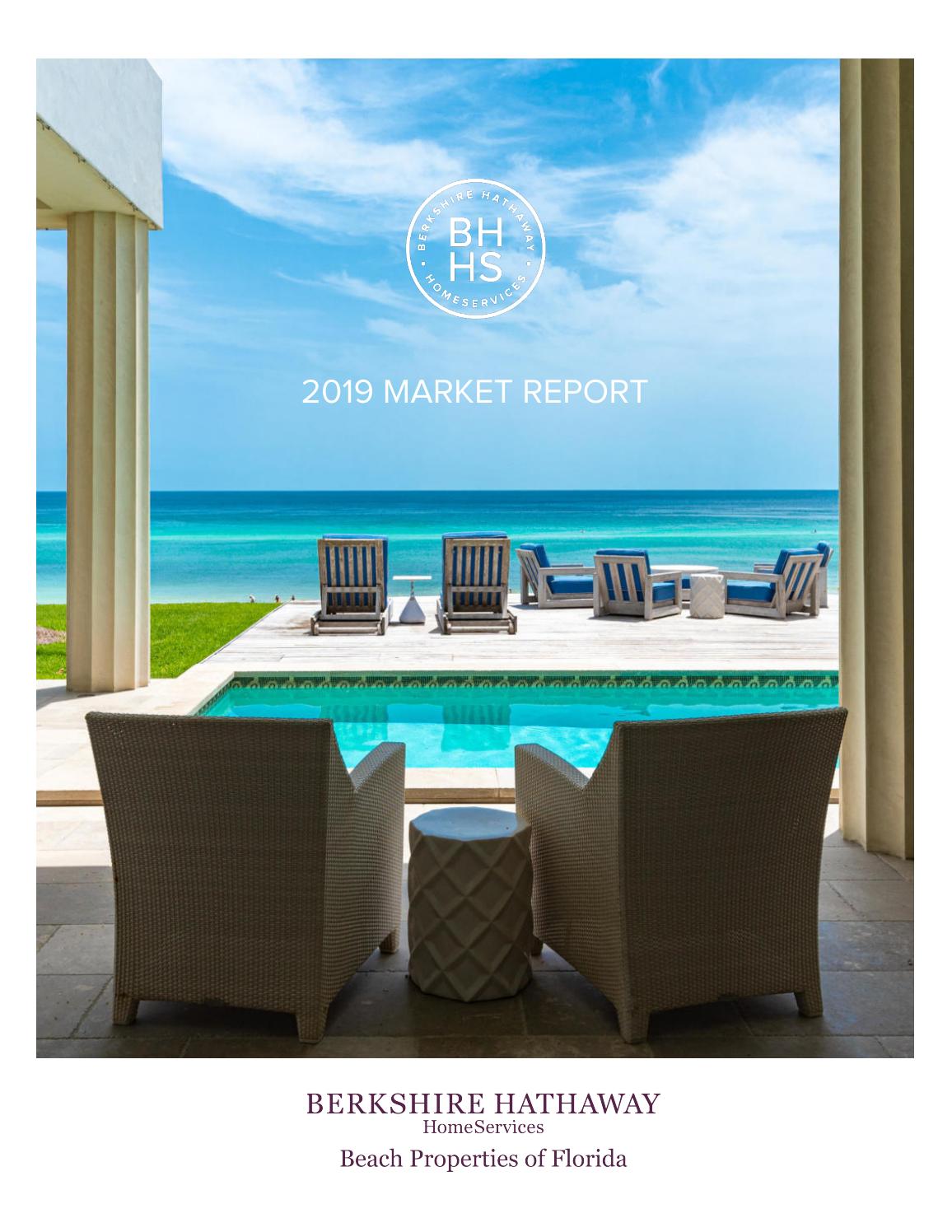 2019 Q4 30A + Destin Market Report Berkshire Hathaway HomeServices Beach Properties of