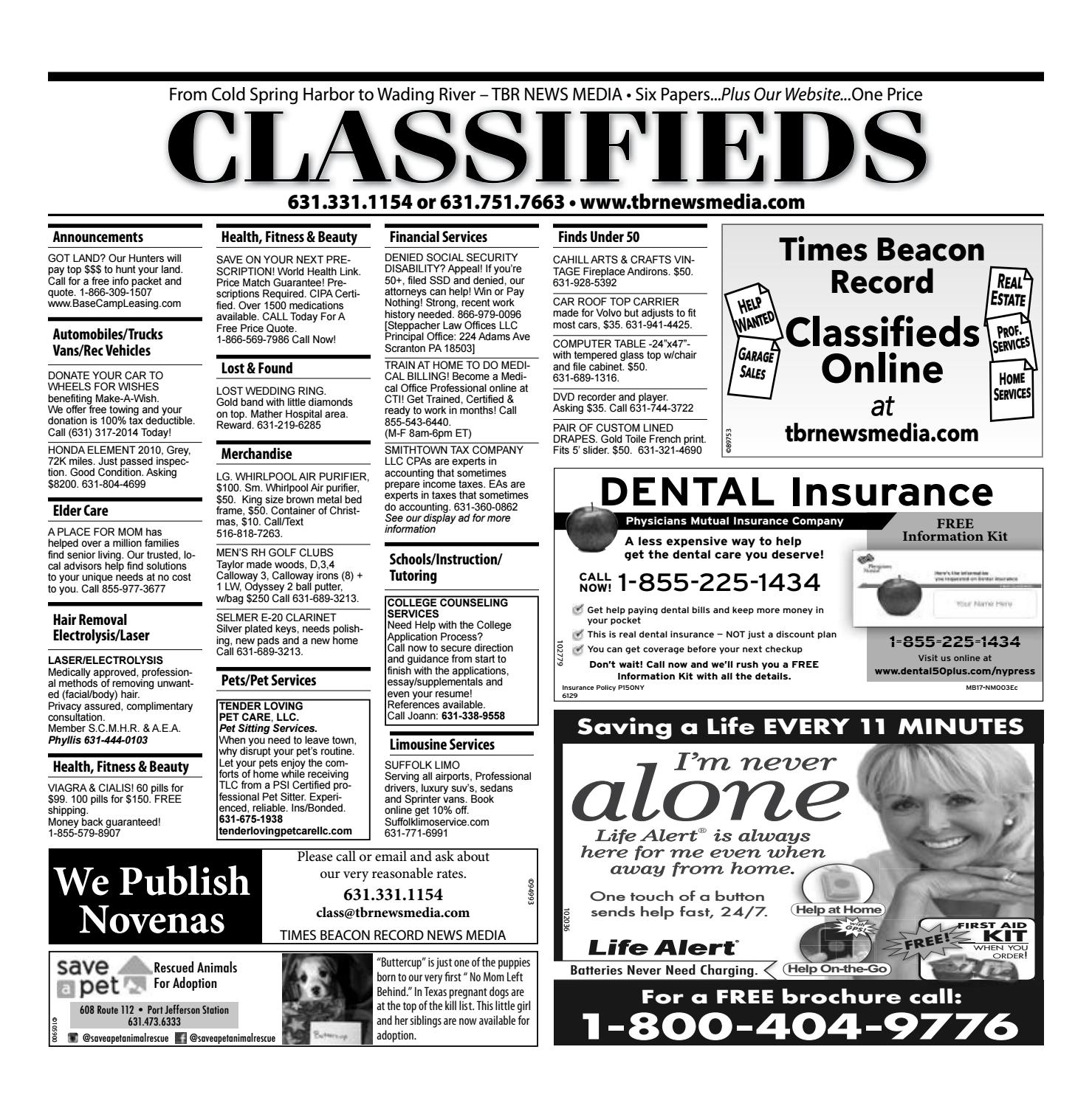 Classifieds January 23, 2020 by TBR News Media Issuu