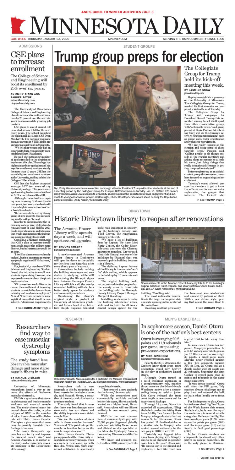 January 23, 2020 by The Minnesota Daily Issuu