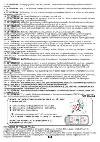 SAFETY JUNIOR Manual Instruction 2020 第 14 页