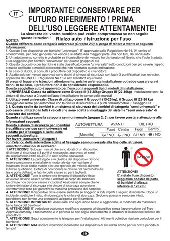 SAFETY JUNIOR Manual Instruction 2020 第 19 页