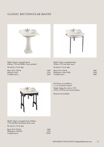 Burlington Bathrooms Medici 家具手册 2020 第 17 页