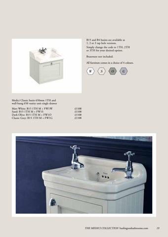 Burlington Bathrooms Medici 家具手册 2020 第 21 页