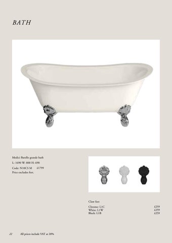 Burlington Bathrooms Medici 家具手册 2020 第 24 页