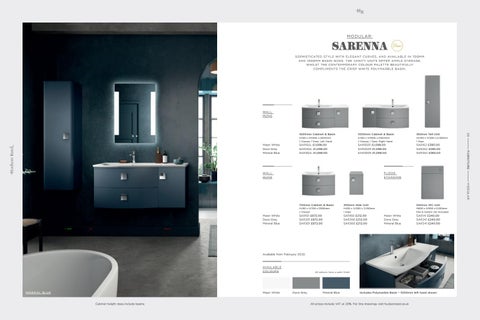 Rubberduck Bathrooms Ltd Hudson Reed 家具手册 Jan 2020 第 15 页