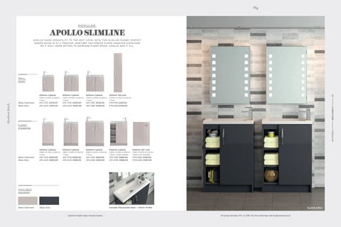 Rubberduck Bathrooms Ltd Hudson Reed 家具手册 Jan 2020 第 20 页