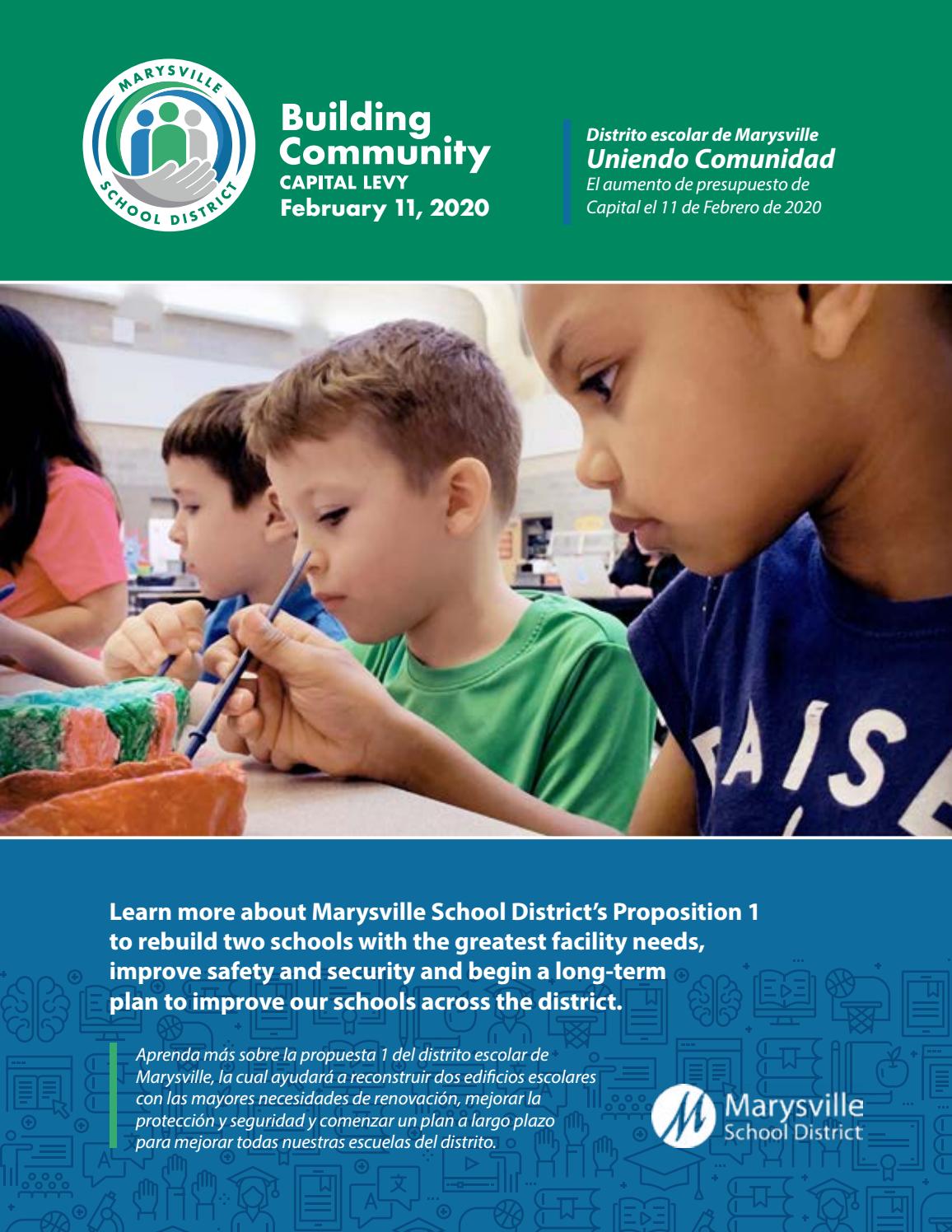 Marysville School District Capital Levy 2020 Facts and Information by