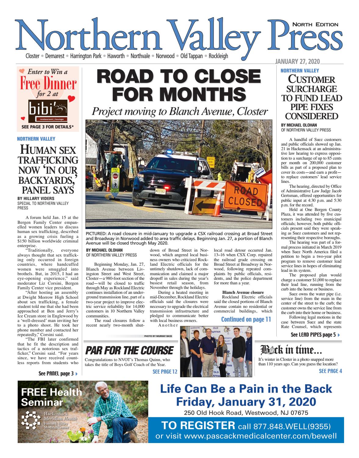 Northern Valley Press New Jersey Jan. 27, 2020 (north edition) by The Press Group Community