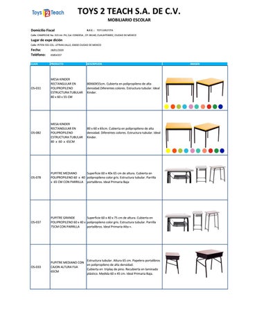 Mobiliario Escolar y Pizarrones 第 11 页