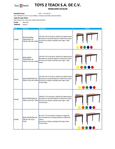 Mobiliario Escolar y Pizarrones 第 13 页