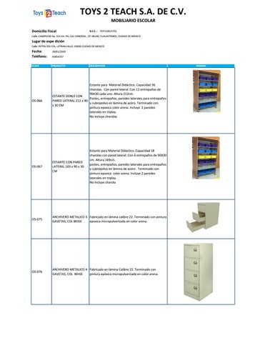 Mobiliario Escolar y Pizarrones 第 20 页