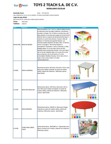 Mobiliario Escolar y Pizarrones 第 22 页