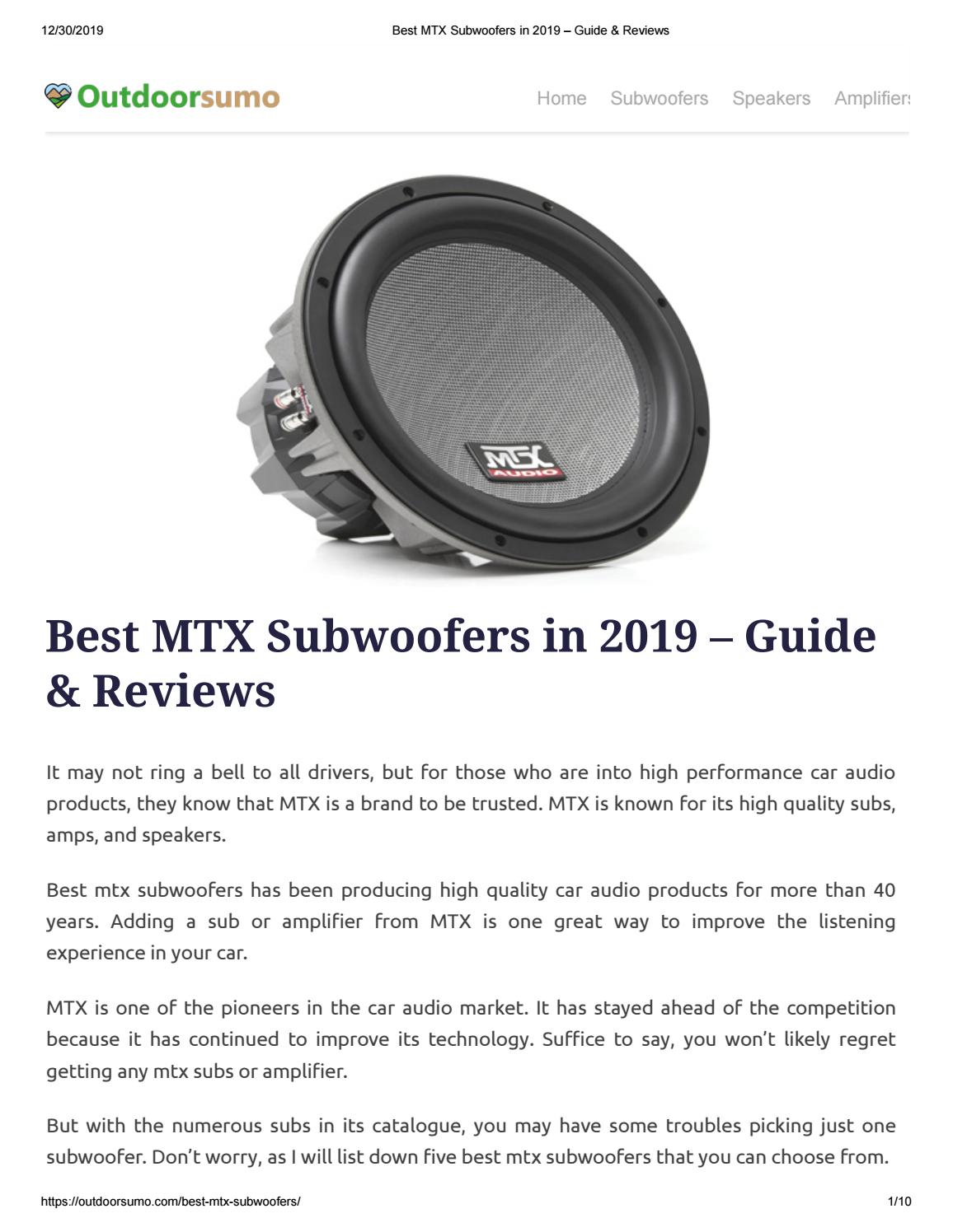 mtx 12 speakers