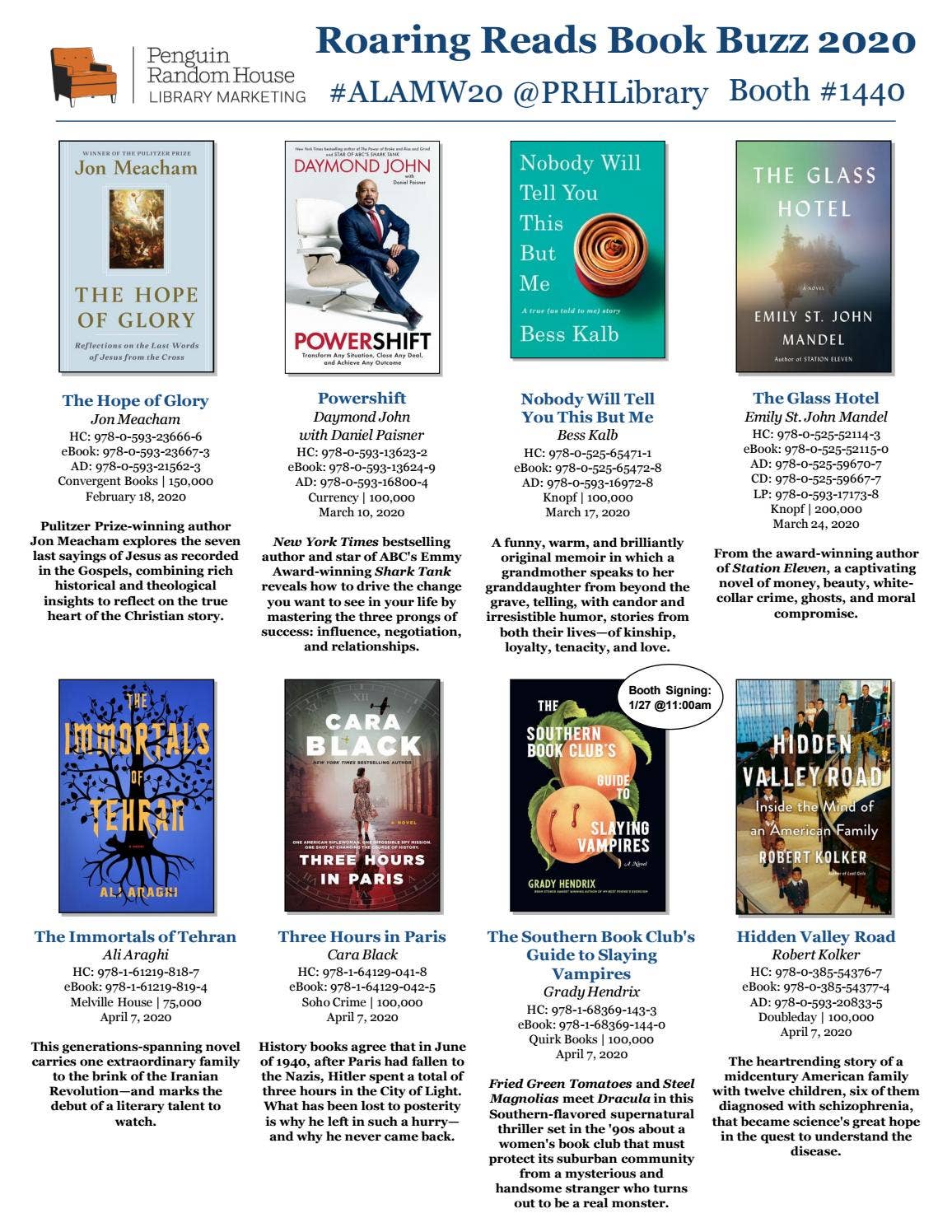 ALA Midwinter 2020 Roaring Reads Book Buzz Handout by PRH Library - Issuu