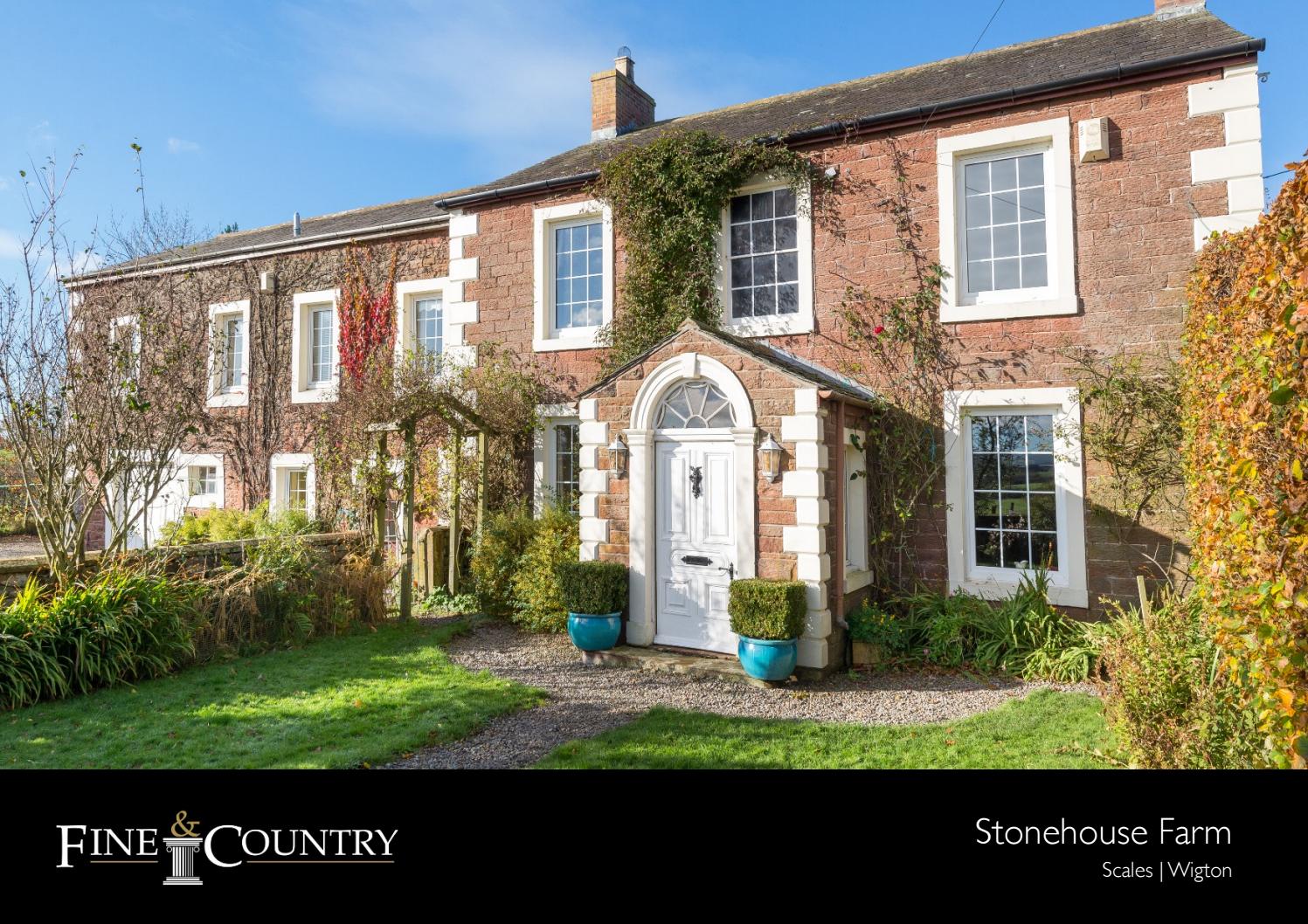 Sales brochure for 'Stonehouse Farm', Wigton by Fine & Country North