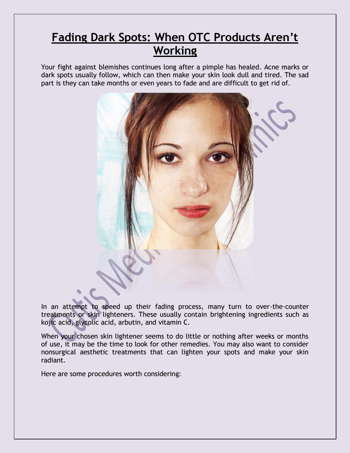 products to fade dark spots