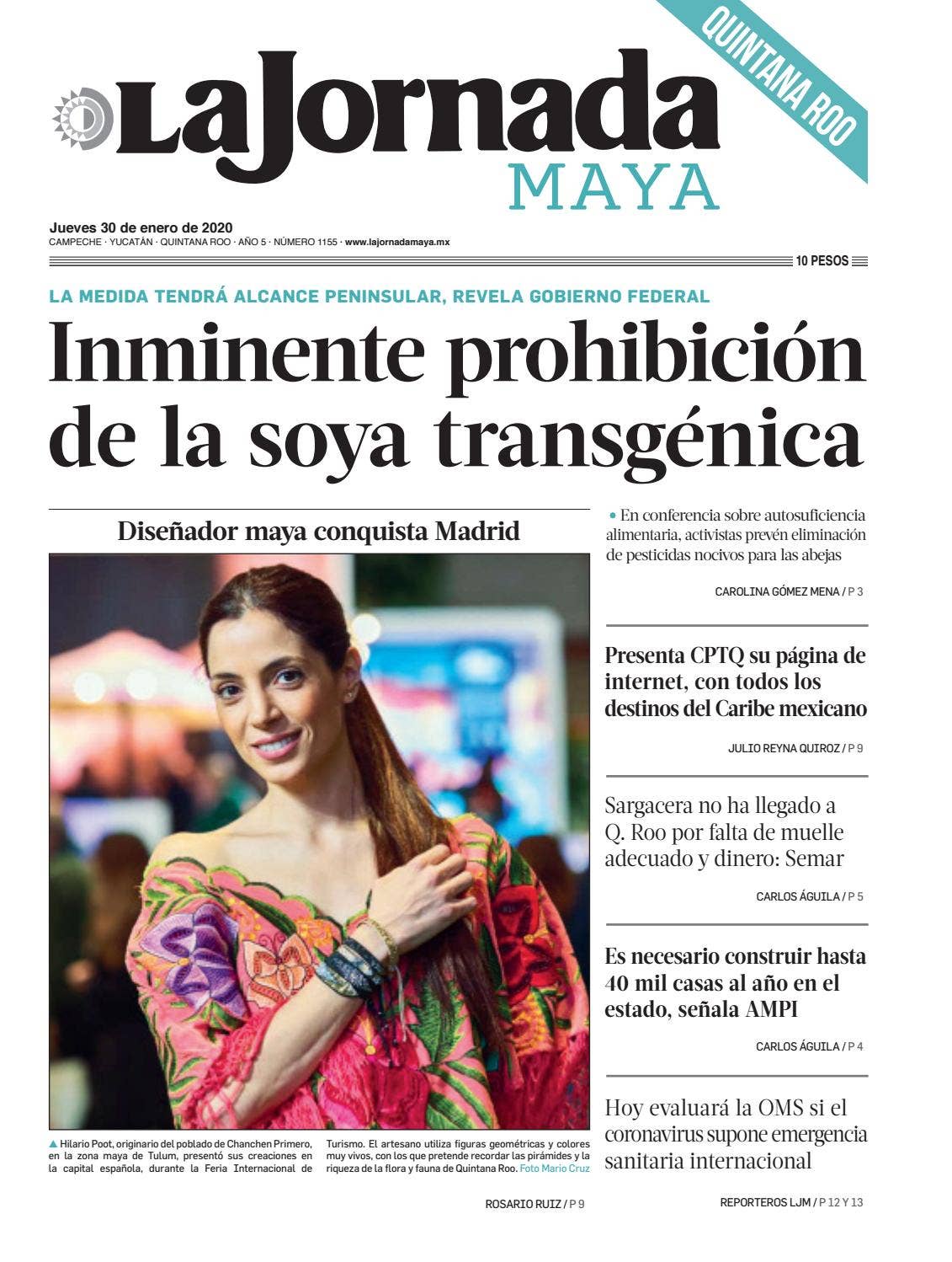 La Jornada Maya Quintana Roo - jueves 30 de enero de 2020 by La Jornada ...