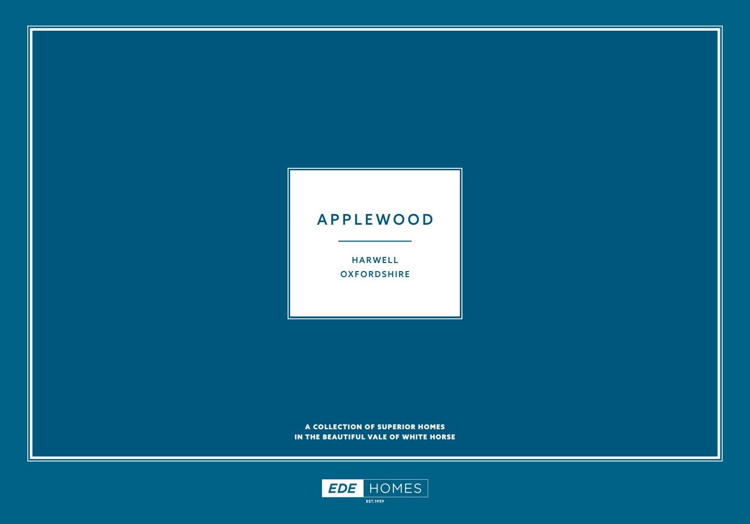 Ede Homes brochure Applewood, Harwell, Oxfordshire by